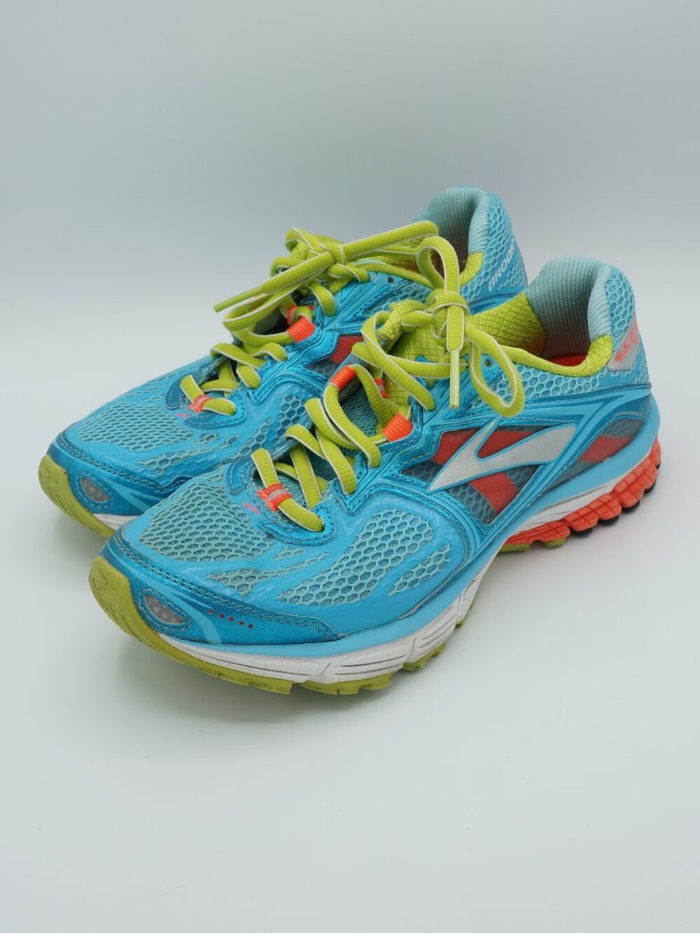 Brooks Ravenna 5 Blue Yellow Orange Running Shoes Women's Size 8